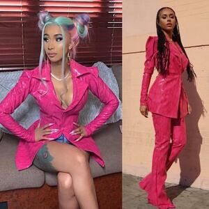 TLZ L’Femme Pink Patent Suit Set